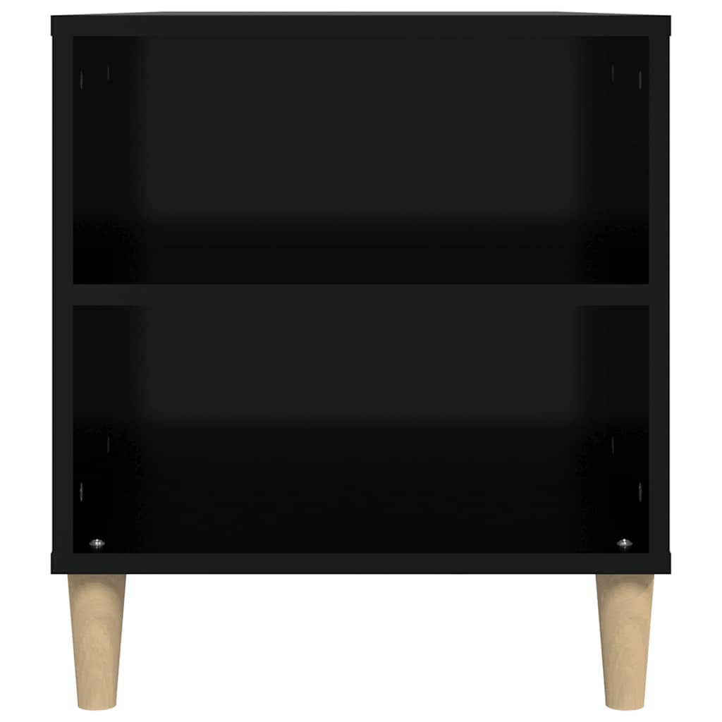 vidaXL Szafka pod TV, czarna, 102x44,5x50 cm, materiał drewnopochodny