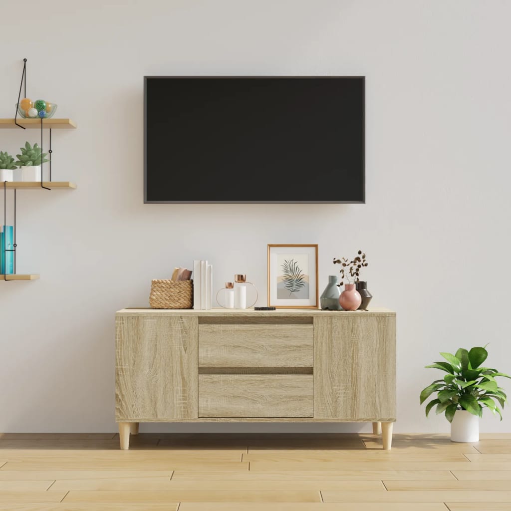 vidaXL Szafka pod TV, dąb sonoma, 102x44,5x50 cm