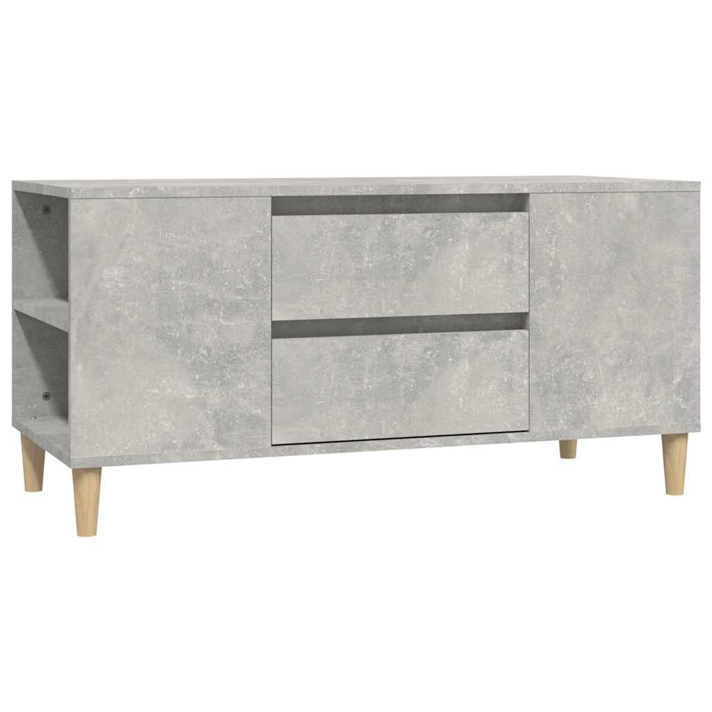 vidaXL Szafka pod TV, szarość betonu, 102x44,5x50 cm