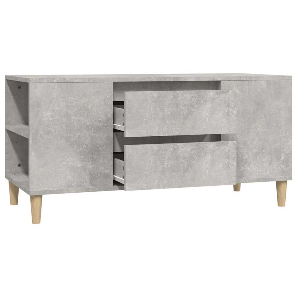vidaXL Szafka pod TV, szarość betonu, 102x44,5x50 cm