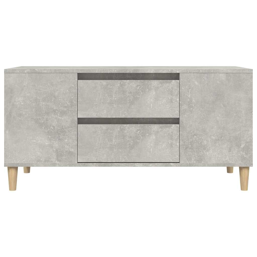 vidaXL Szafka pod TV, szarość betonu, 102x44,5x50 cm
