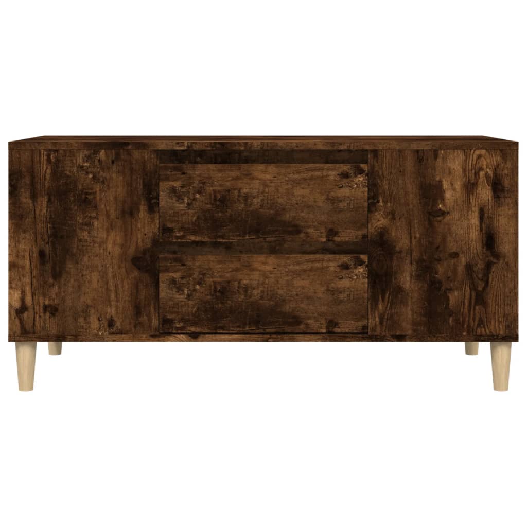 vidaXL Szafka pod TV, przydymiony dąb, 102x44,5x50 cm