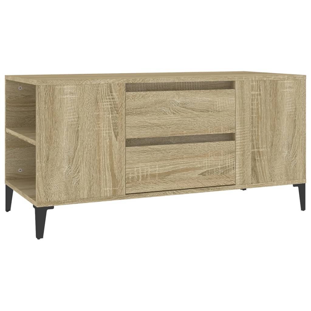 vidaXL Szafka pod TV, dąb sonoma, 102x44,5x50 cm
