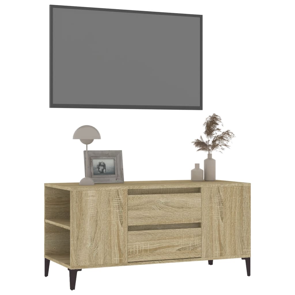 vidaXL Szafka pod TV, dąb sonoma, 102x44,5x50 cm
