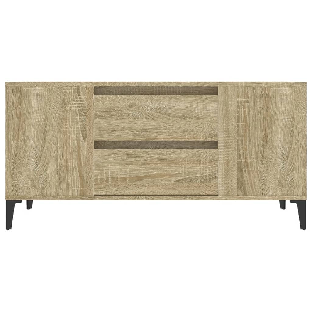 vidaXL Szafka pod TV, dąb sonoma, 102x44,5x50 cm