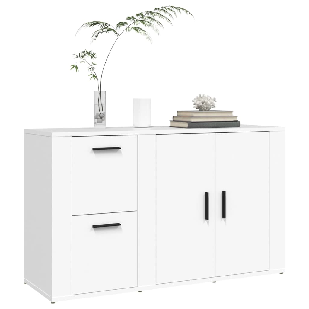 vidaXL Szafka, biała, 100x33x59,5 cm, materiał drewnopochodny