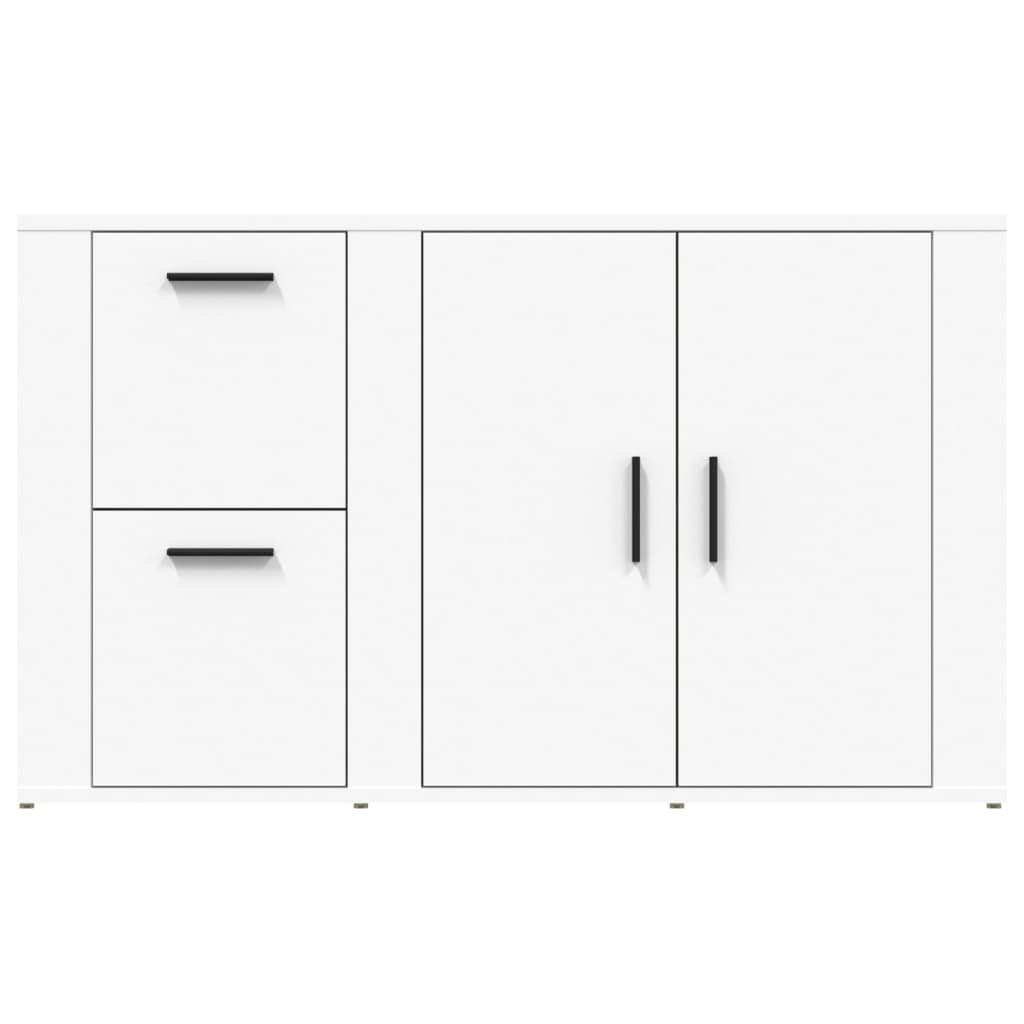 vidaXL Szafka, biała, 100x33x59,5 cm, materiał drewnopochodny