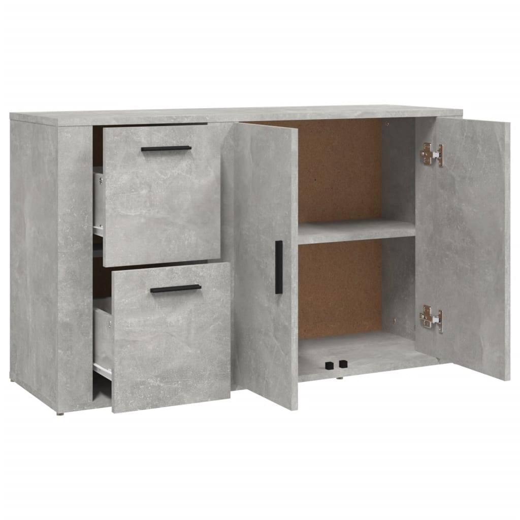vidaXL Szafka, szarość betonu, 100x33x59,5 cm, materiał drewnopochodny