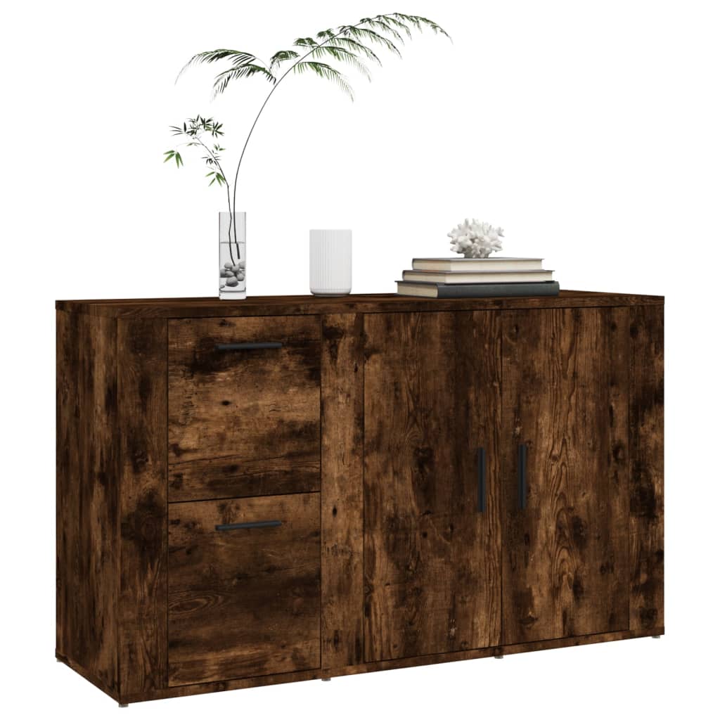 vidaXL Szafka, przydymiony dąb, 100x33x59,5, materiał drewnopochodny