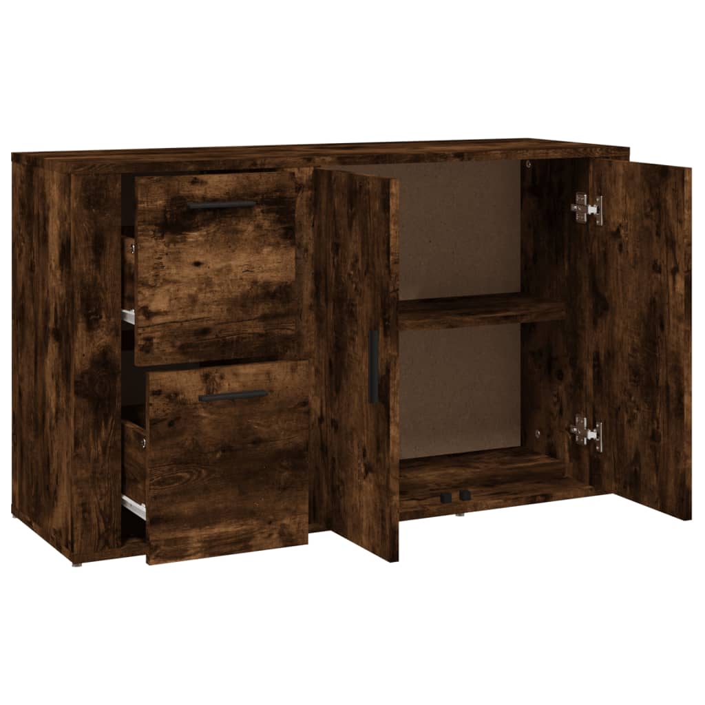 vidaXL Szafka, przydymiony dąb, 100x33x59,5, materiał drewnopochodny