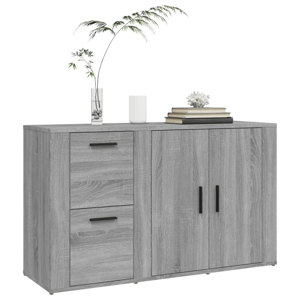 vidaXL Szafka, szary dąb sonoma 100x33x59,5 cm materiał drewnopochodny
