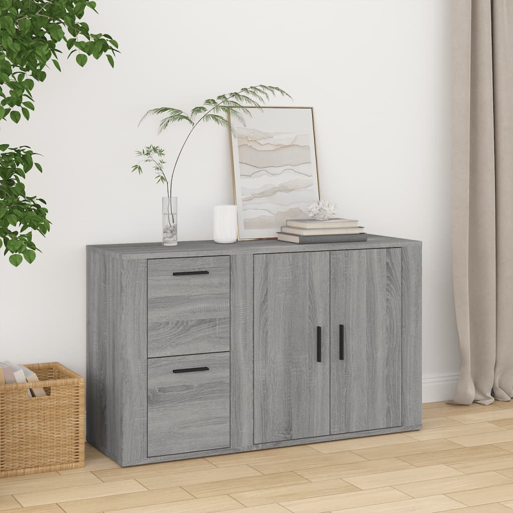 vidaXL Szafka, szary dąb sonoma 100x33x59,5 cm materiał drewnopochodny