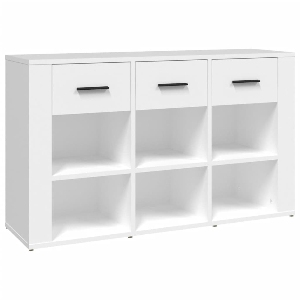 vidaXL Komoda, biała, 100x30x59,5 cm, materiał drewnopochodny