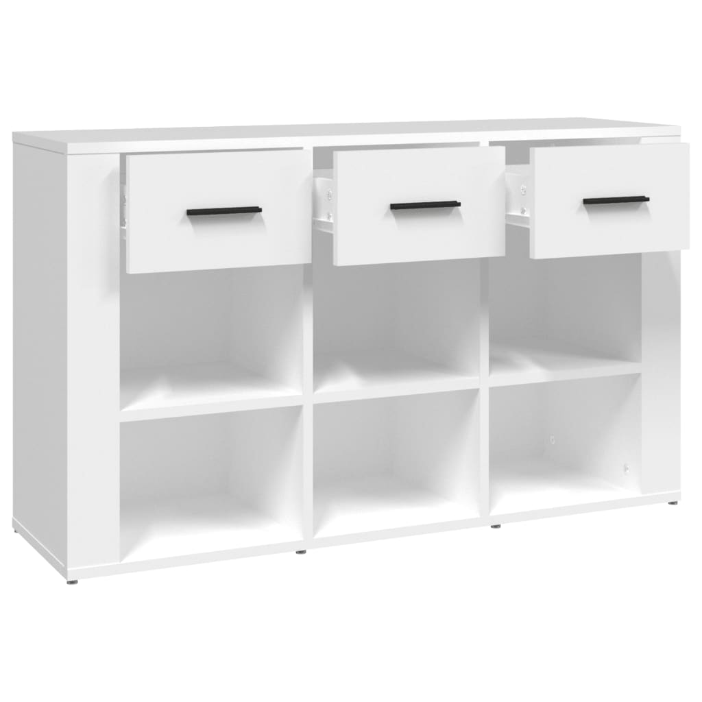 vidaXL Komoda, biała, 100x30x59,5 cm, materiał drewnopochodny