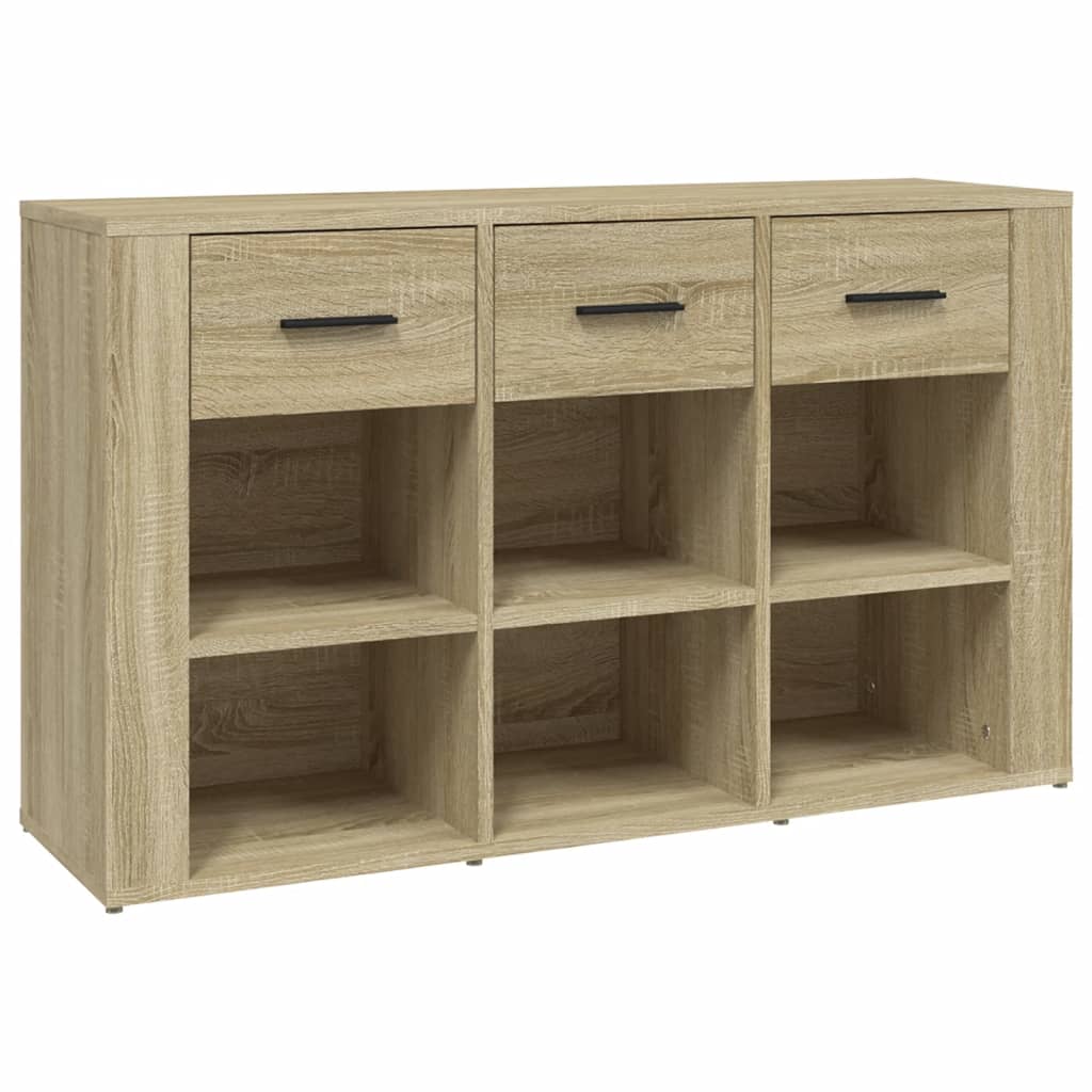 vidaXL Komoda, dąb sonoma, 100x30x59,5 cm, materiał drewnopochodny