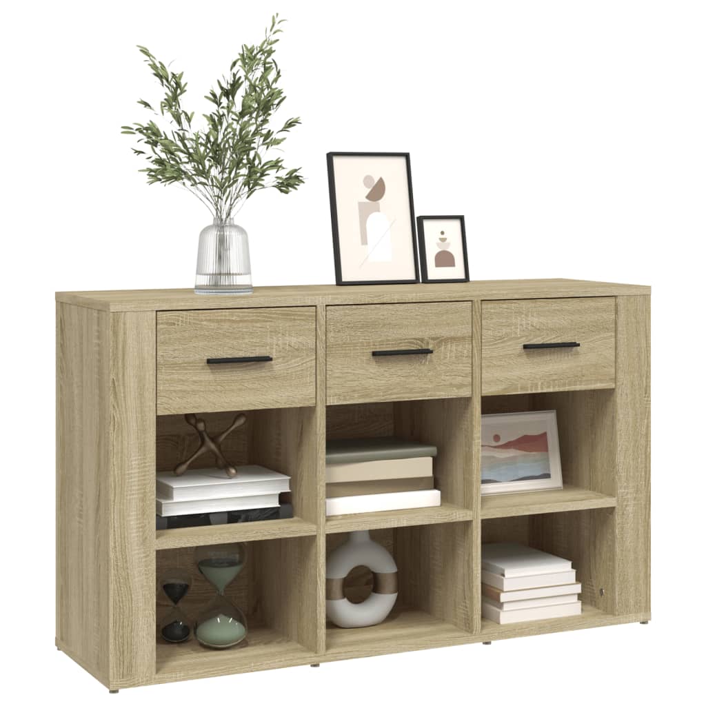 vidaXL Komoda, dąb sonoma, 100x30x59,5 cm, materiał drewnopochodny