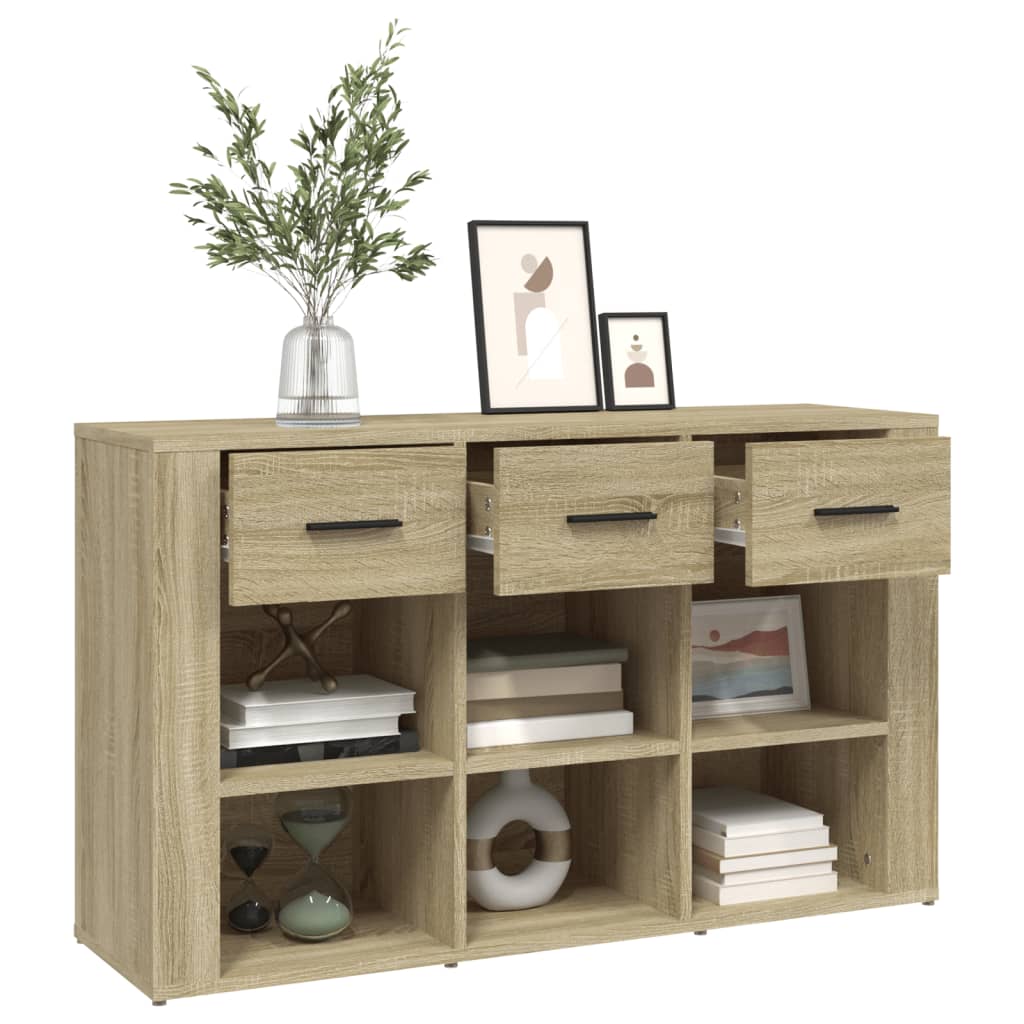 vidaXL Komoda, dąb sonoma, 100x30x59,5 cm, materiał drewnopochodny