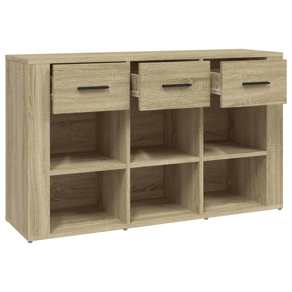 vidaXL Komoda, dąb sonoma, 100x30x59,5 cm, materiał drewnopochodny