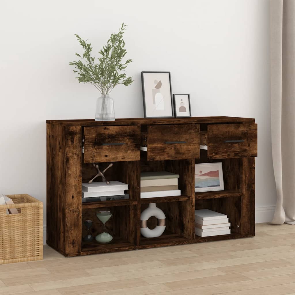 vidaXL Komoda, przydymiony dąb, 100x30x59,5cm, materiał drewnopochodny