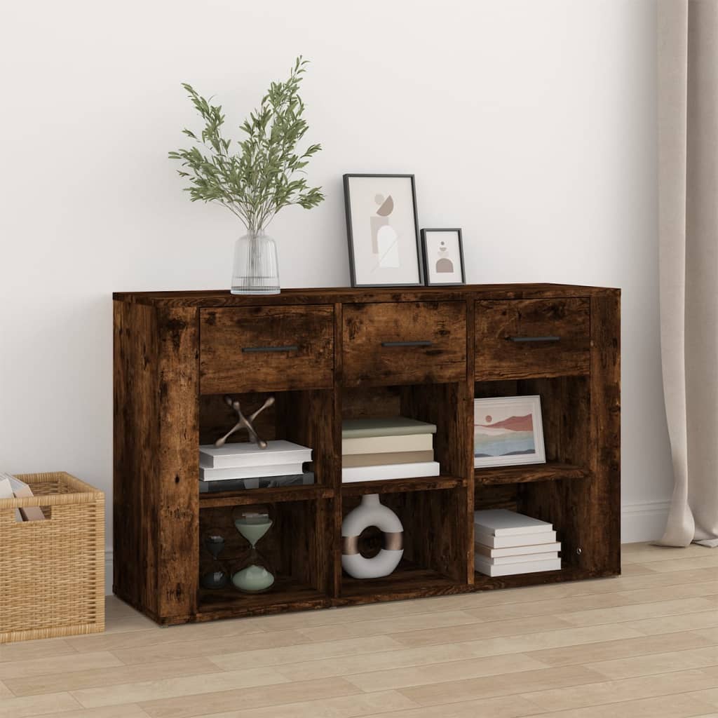 vidaXL Komoda, przydymiony dąb, 100x30x59,5cm, materiał drewnopochodny