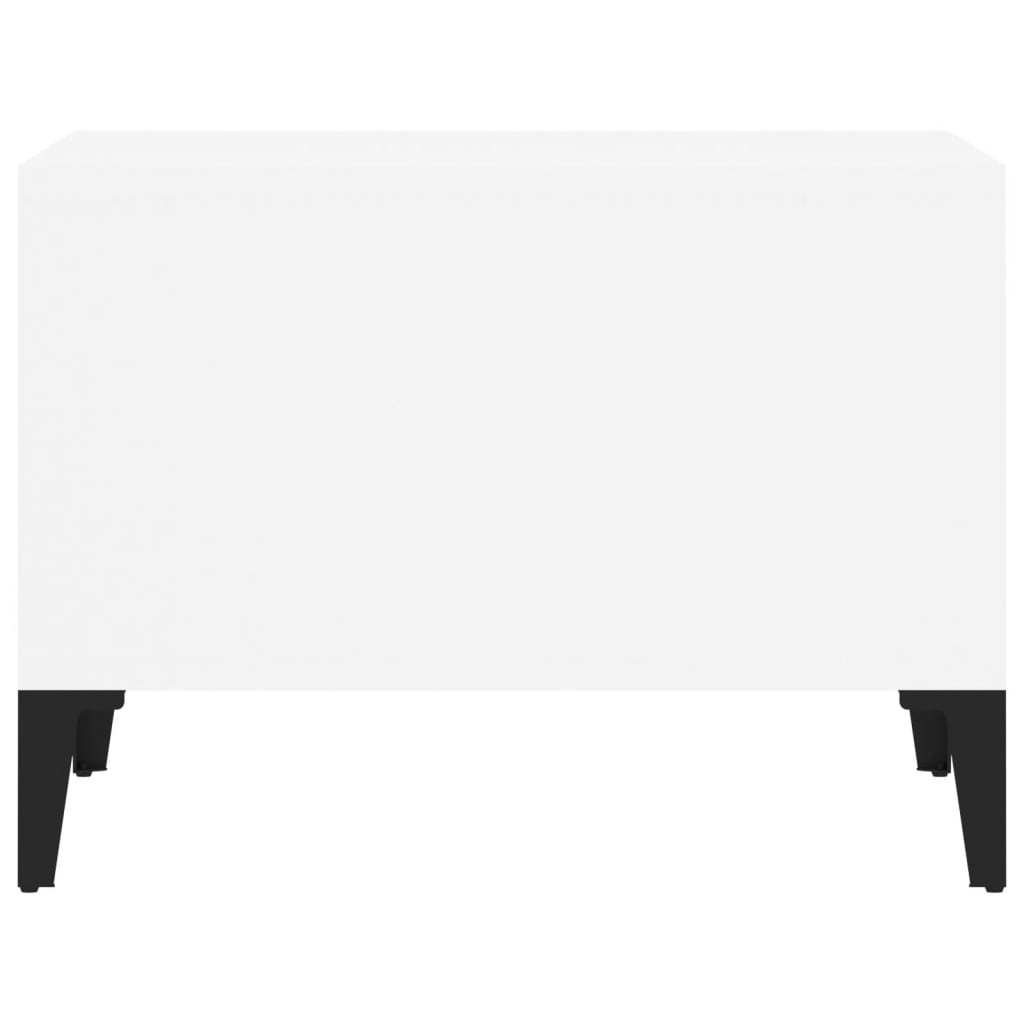 vidaXL Stolik kawowy, biały 60x50x36,5 cm, materiał drewnopochodny