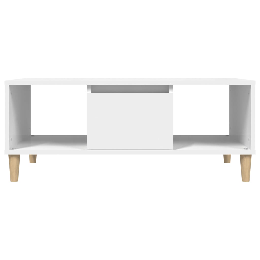 vidaXL Stolik kawowy, biały 90x50x36,5 cm, materiał drewnopochodny