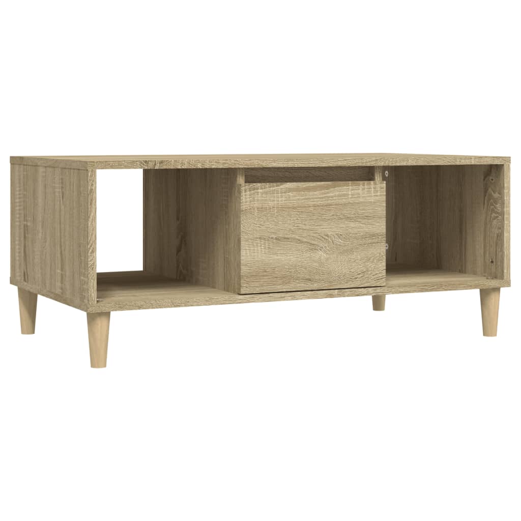 vidaXL Stolik kawowy, dąb sonoma 90x50x36,5 cm materiał drewnopochodny
