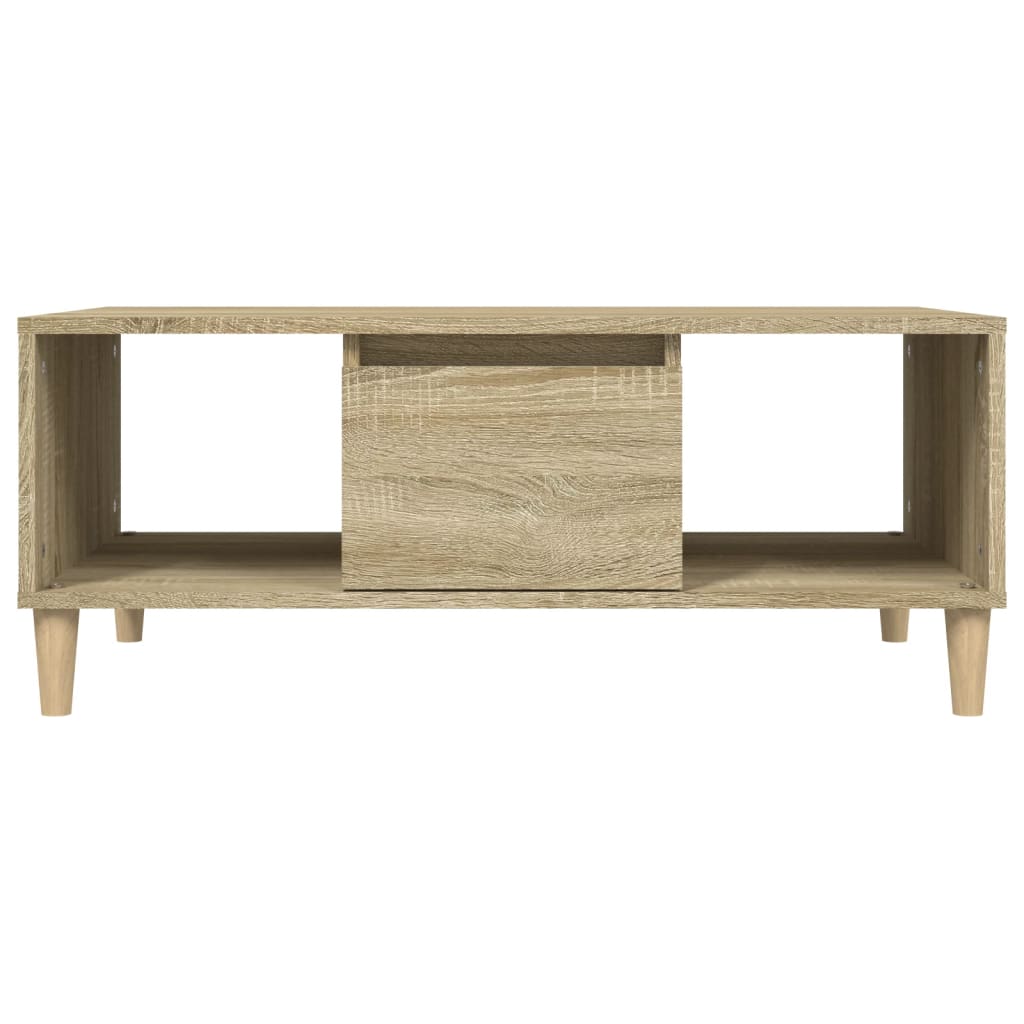 vidaXL Stolik kawowy, dąb sonoma 90x50x36,5 cm materiał drewnopochodny