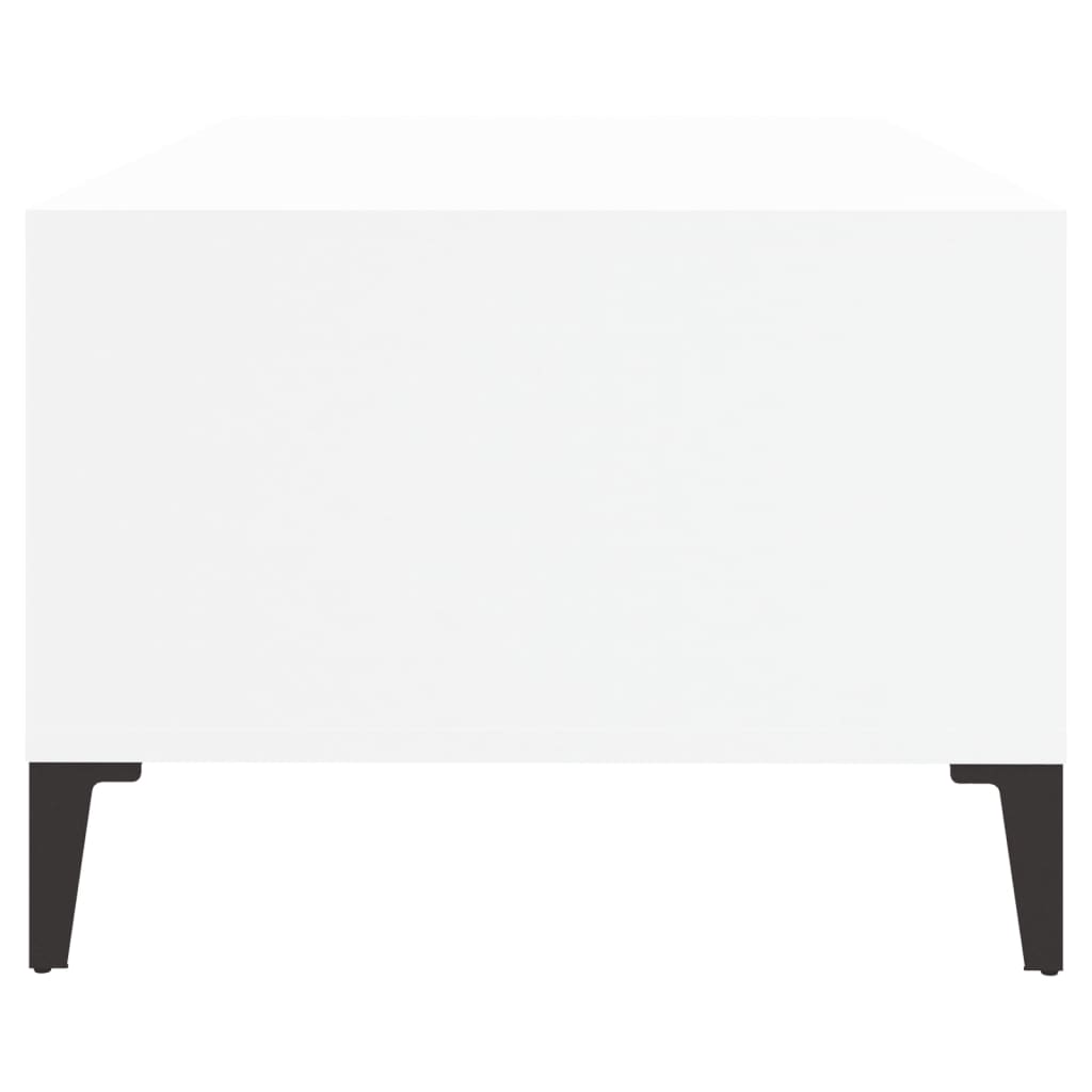 vidaXL Stolik kawowy, biały 90x50x36,5 cm, materiał drewnopochodny
