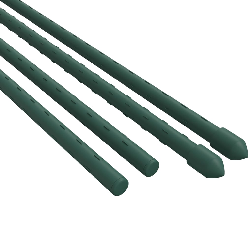 vidaXL Podpórki do roślin, 30 szt., zielone, 115 cm, stalowe