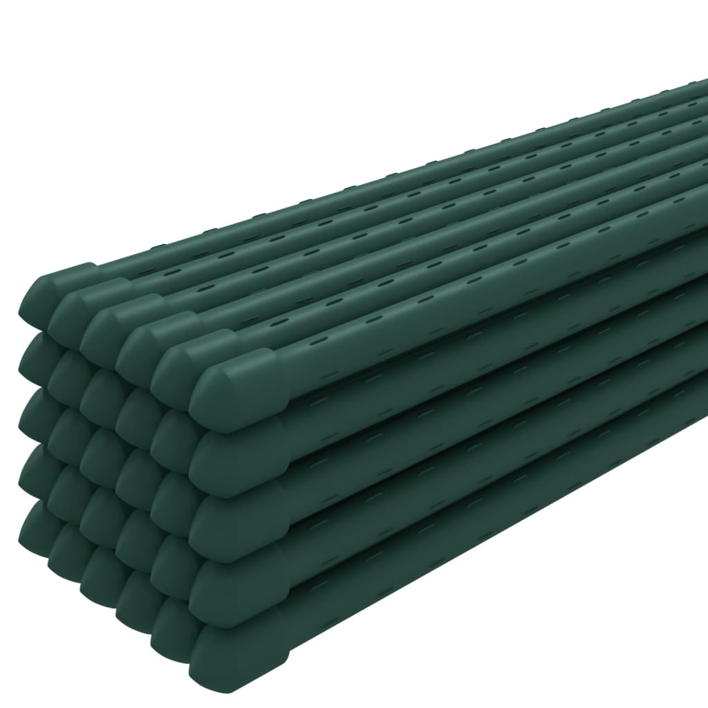 vidaXL Podpórki do roślin, 30 szt., zielone, 180 cm, stalowe
