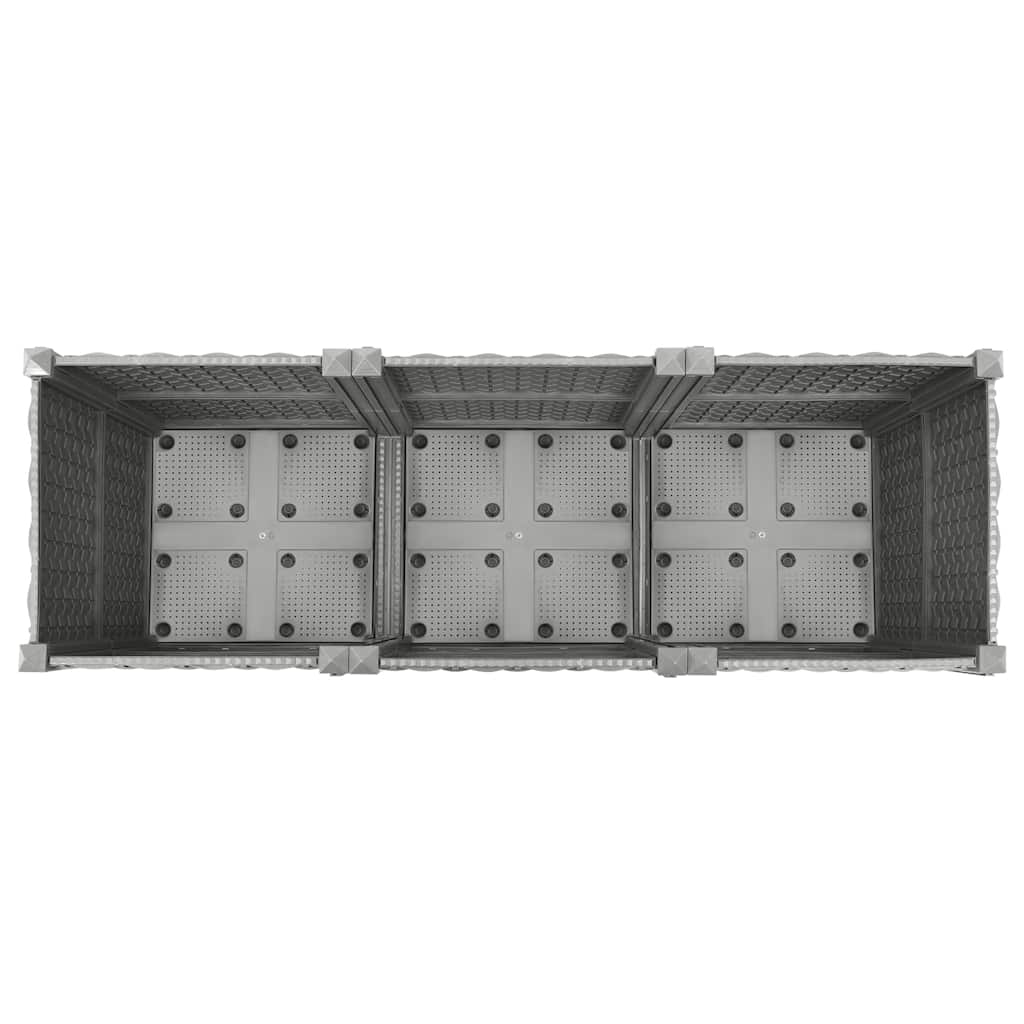 vidaXL Donica do podwyższonej rabaty, 120x40x38 cm, polipropylen