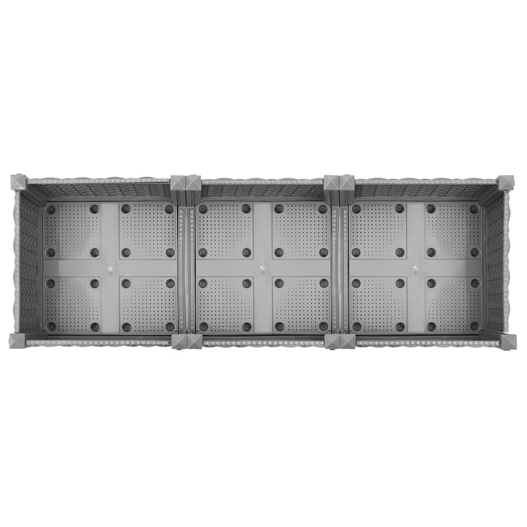 vidaXL Donica do podwyższonej rabaty, 120x40x71 cm, polipropylen