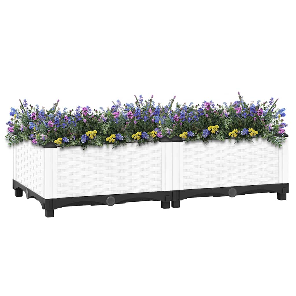 vidaXL Donica do podwyższonej rabaty, 80x40x23 cm, polipropylen