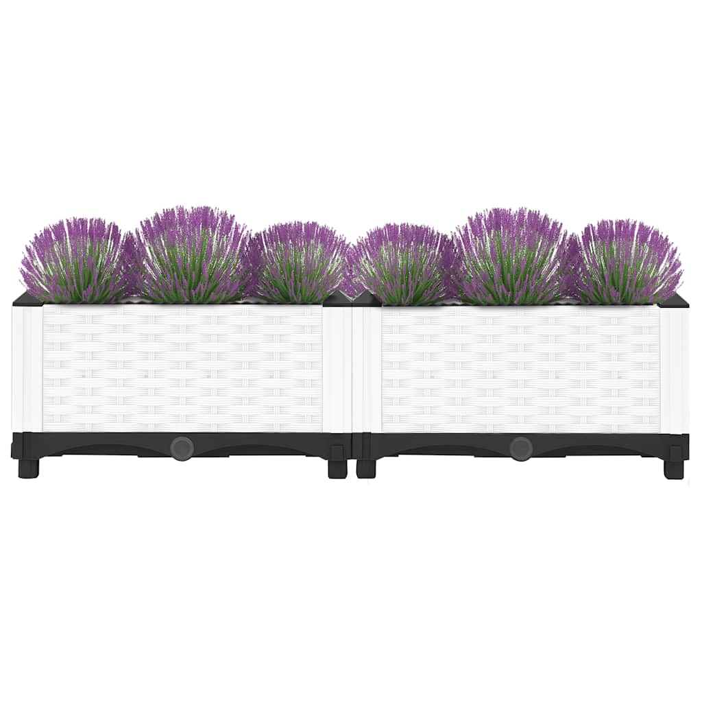 vidaXL Donica do podwyższonej rabaty, 80x40x23 cm, polipropylen