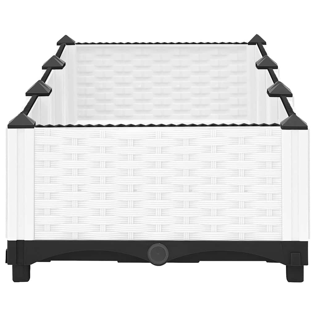vidaXL Donica do podwyższonej rabaty, 120x40x23 cm, polipropylen