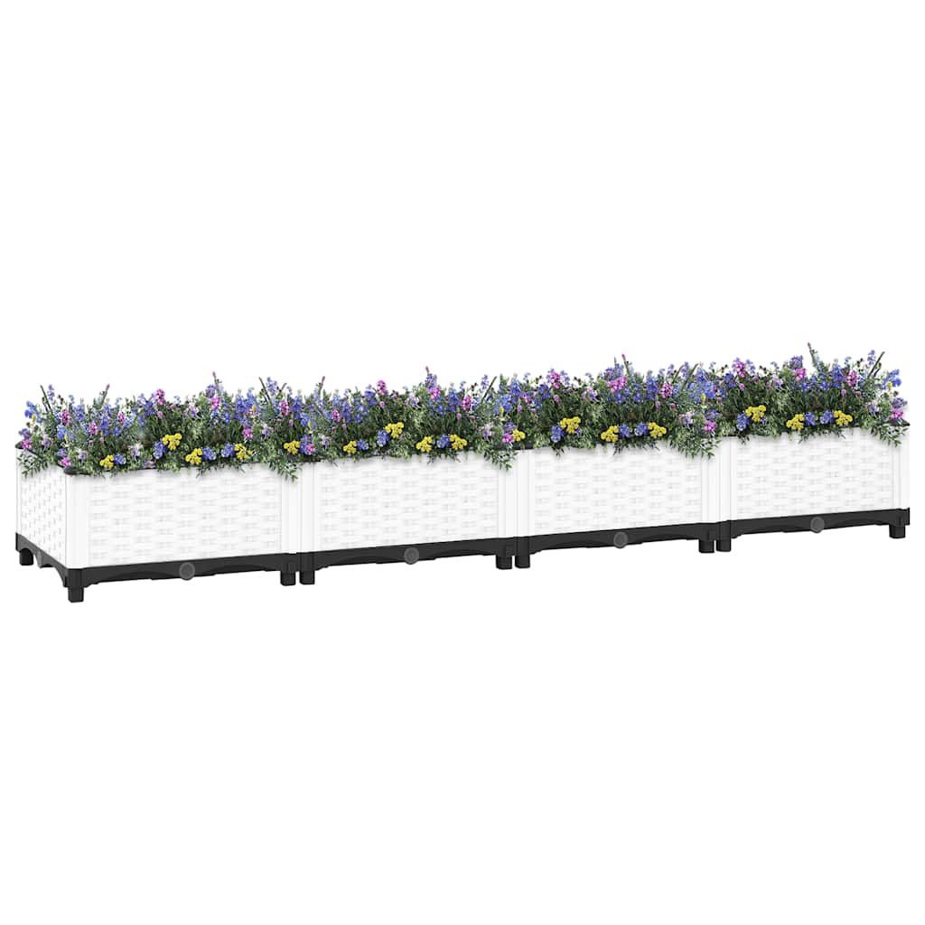vidaXL Donica do podwyższonej rabaty, 160x40x23 cm, polipropylen