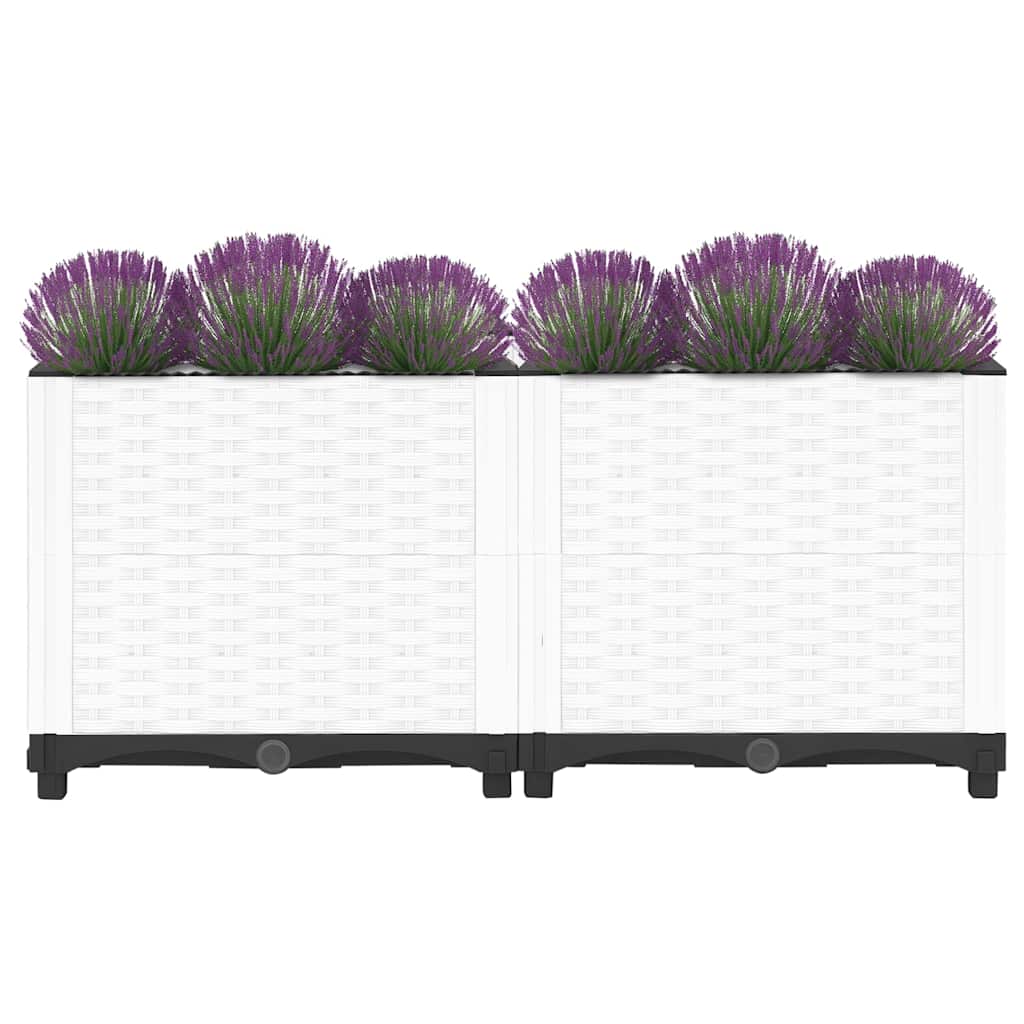 vidaXL Donica do podwyższonej rabaty, 80x40x38 cm, polipropylen