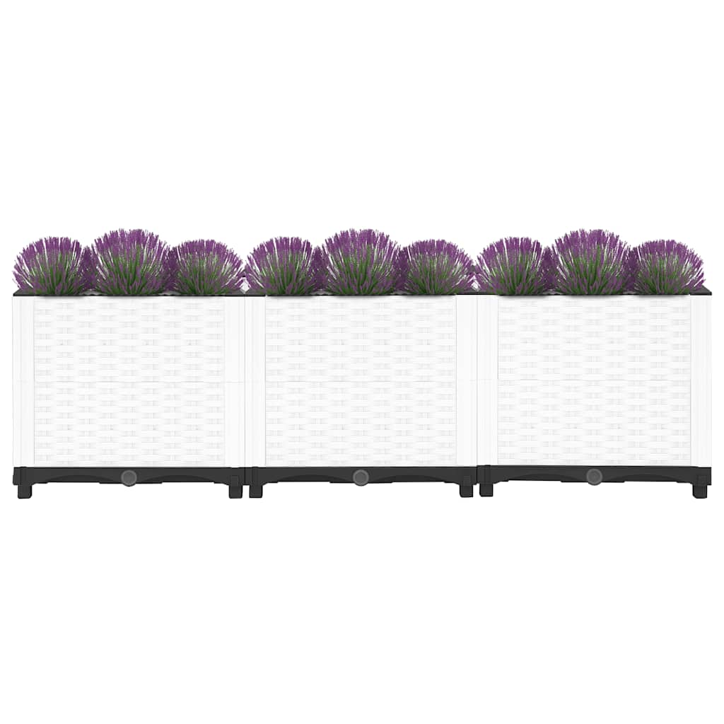 vidaXL Donica do podwyższonej rabaty, 120x40x38 cm, polipropylen