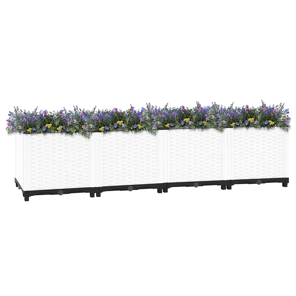 vidaXL Donica do podwyższonej rabaty, 160x40x38 cm, polipropylen