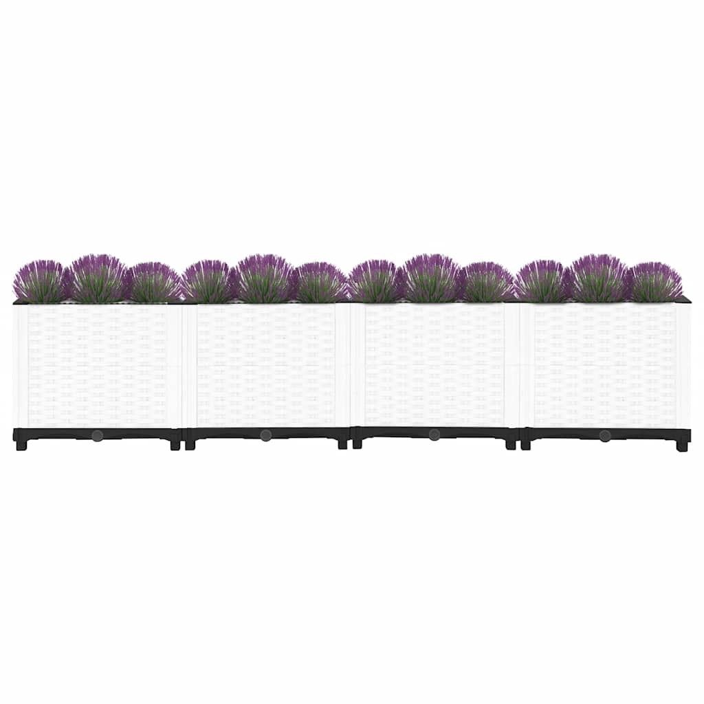vidaXL Donica do podwyższonej rabaty, 160x40x38 cm, polipropylen
