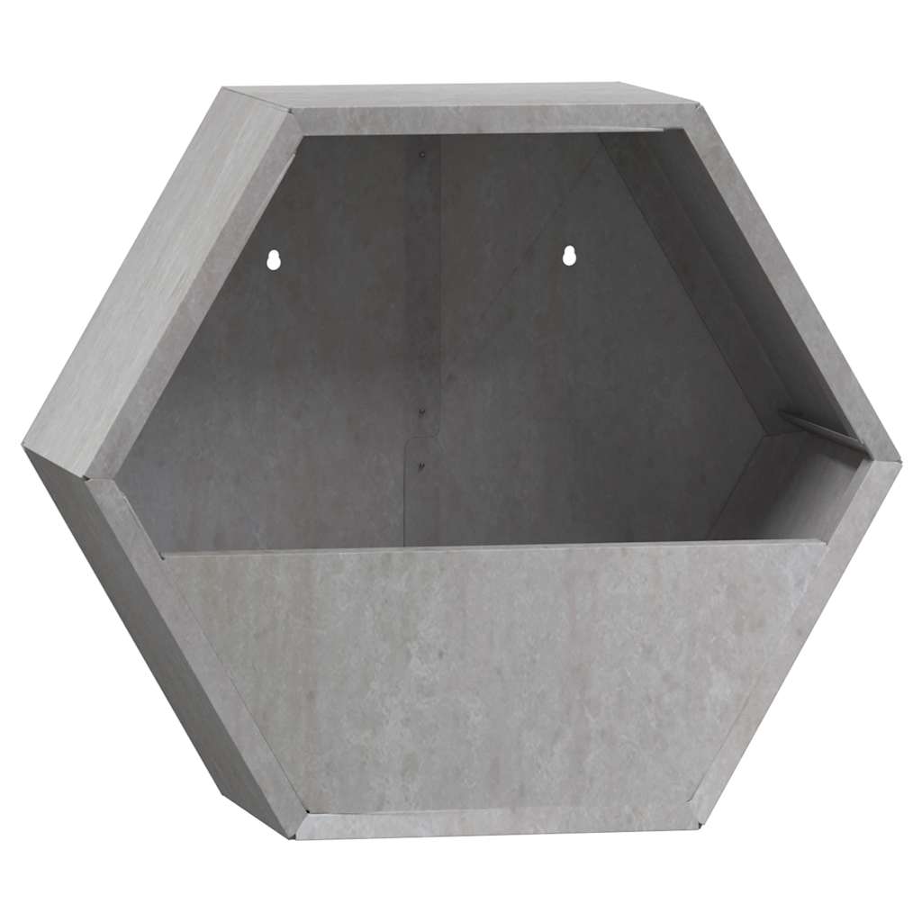 vidaXL Doniczki ścienne, 2 szt., rdzawe, stal kortenowska, 30x10x25 cm