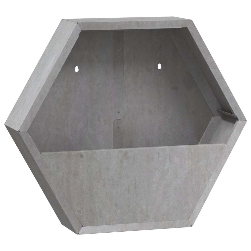 vidaXL Doniczki ścienne, 2 szt., rdzawe, stal kortenowska, 46x10x40 cm