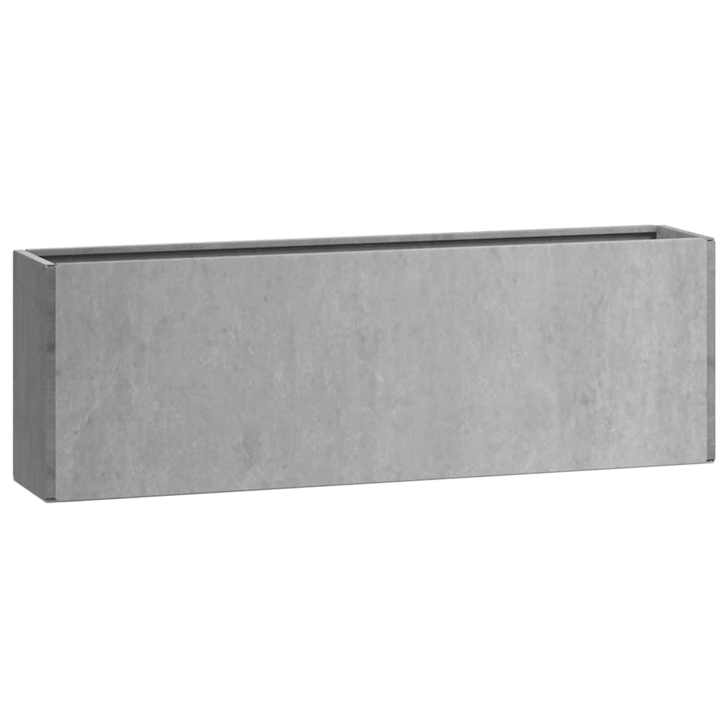 vidaXL Doniczki ścienne, 2 szt., rdzawe, stal kortenowska, 53x10x17 cm