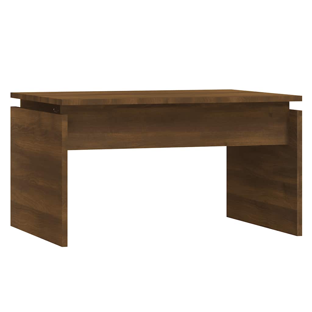 vidaXL Stolik kawowy, brązowy dąb 68x50x38 cm materiał drewnopochodny