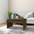 vidaXL Stolik kawowy, brązowy dąb 68x50x38 cm materiał drewnopochodny