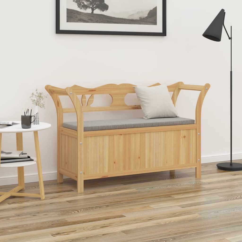 vidaXL Ławka, 107x45x75,5 cm, lite drewno jodłowe