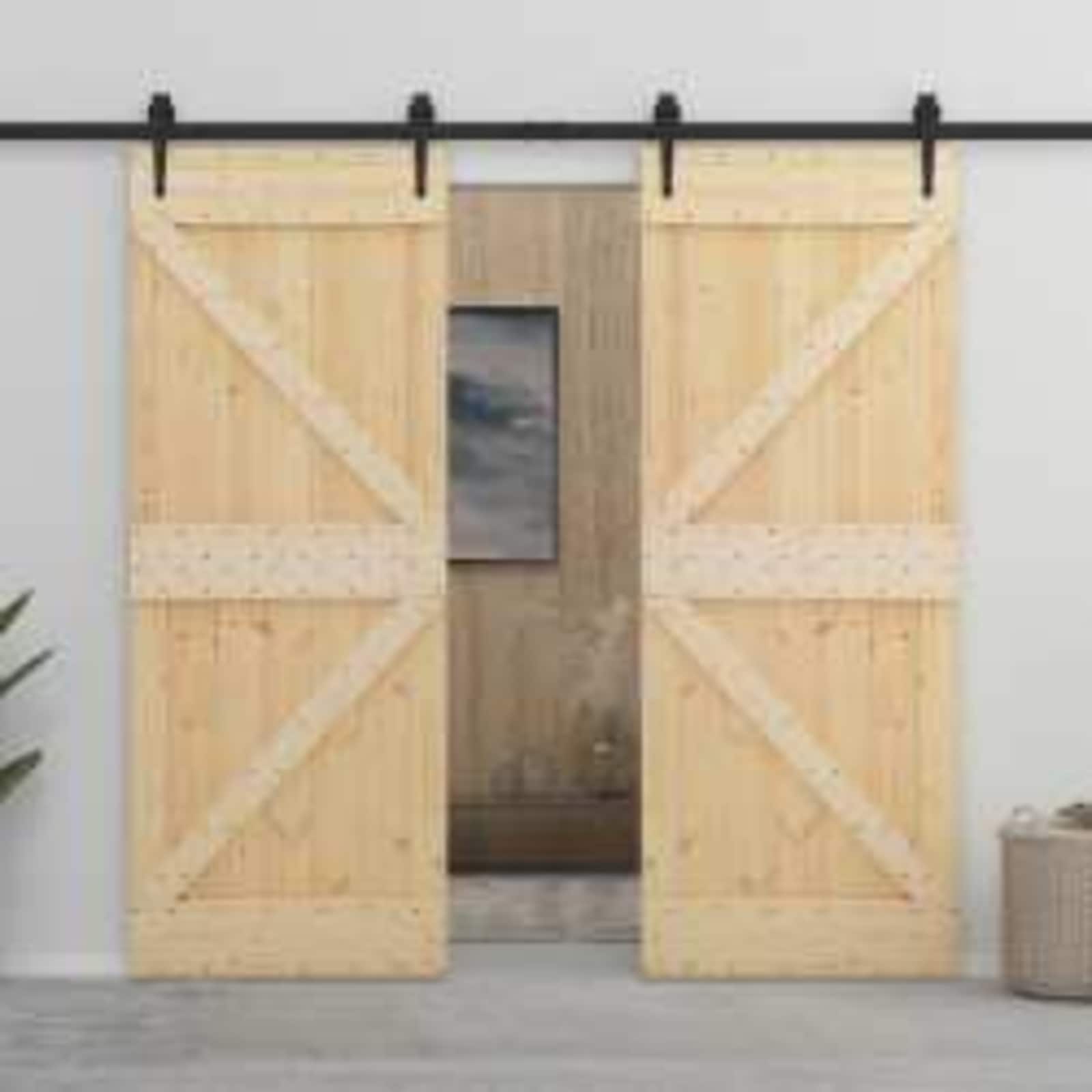 vidaXL Drzwi NARVIK Naturalny 80 x 210 cm Lite Drewno Sosnowe