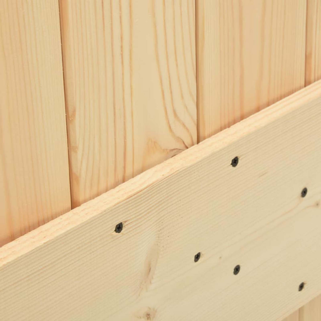 vidaXL Drzwi NARVIK Naturalny 100 x 210 cm Lite Drewno Sosnowe