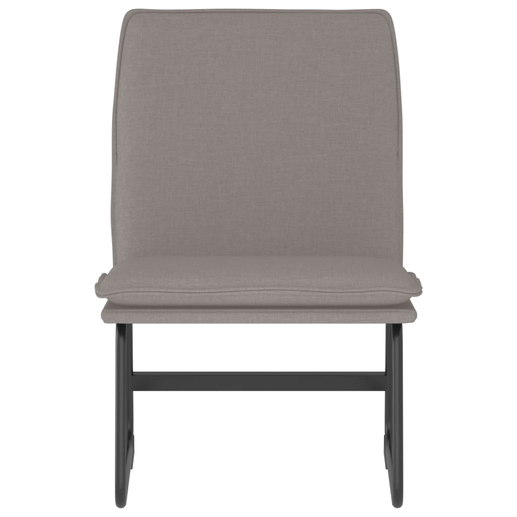 vidaXL Krzesło wypoczynkowe, taupe, 52x75x76 cm, obite tkaniną